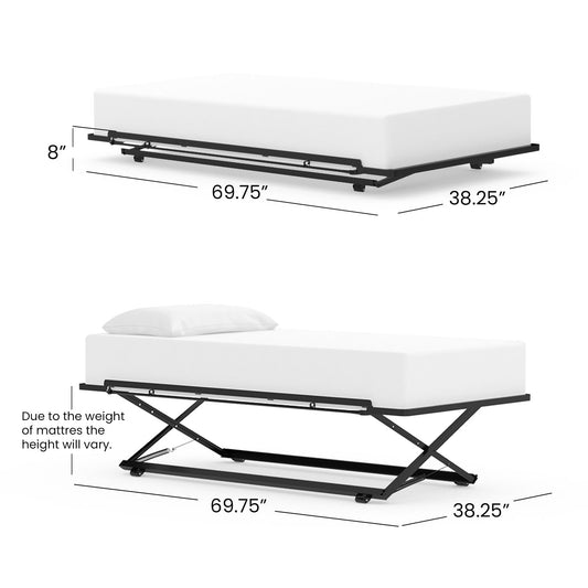 Pop Up Trundle Bed Dimensions Wesley Allen Matriae