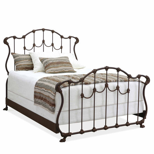 Hamilton Iron Bed 1052 Wesley Allen Queen CBMPF Aged Rust Finish Matriae