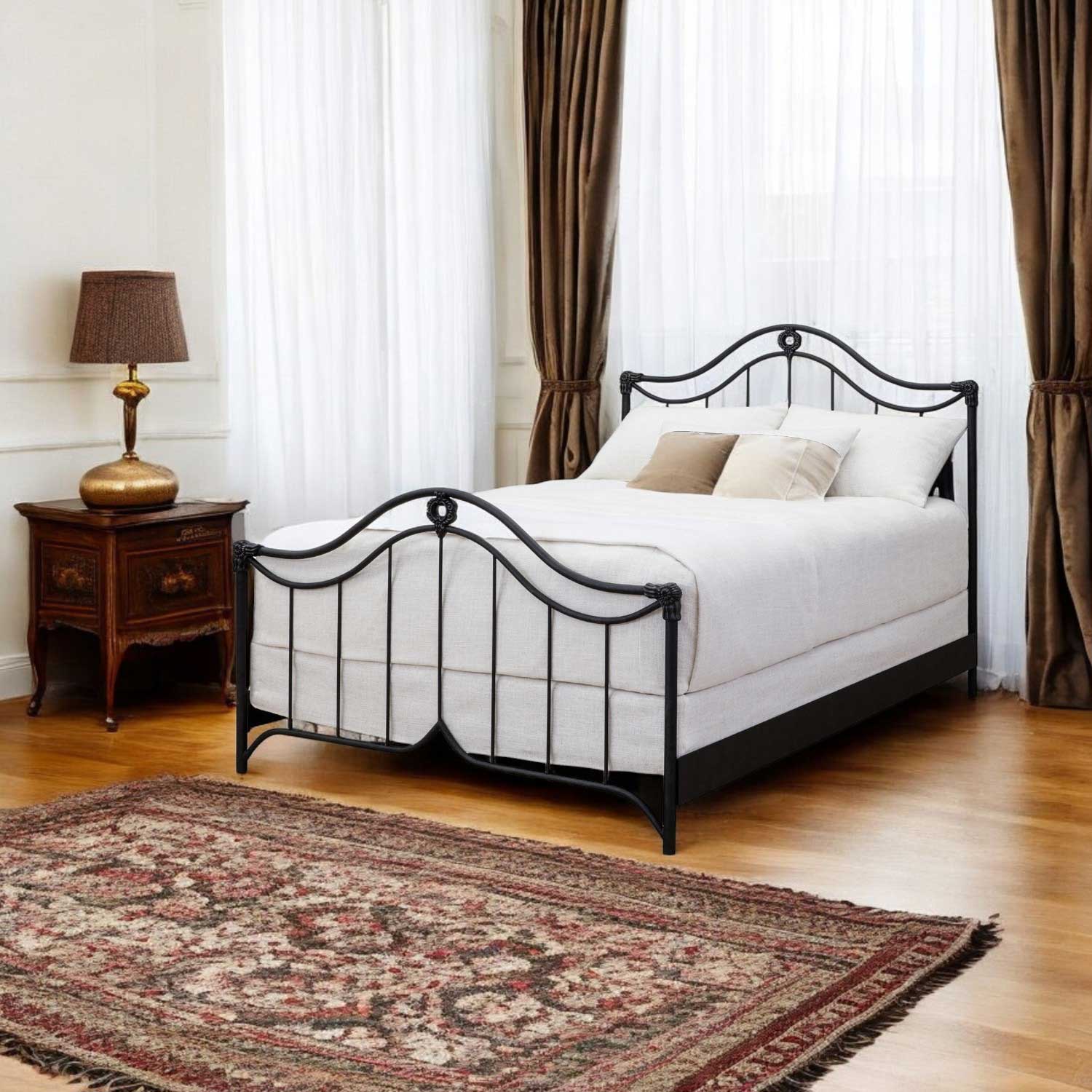 Montgomery Iron Bed 1081 Wesley Allen Matriae Colonial Interior Design