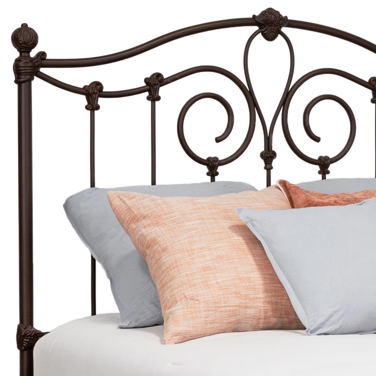 Olympia Iron Bed 7165 Wesley Allen Queen CBMPF Natural Rust Finish Matriae