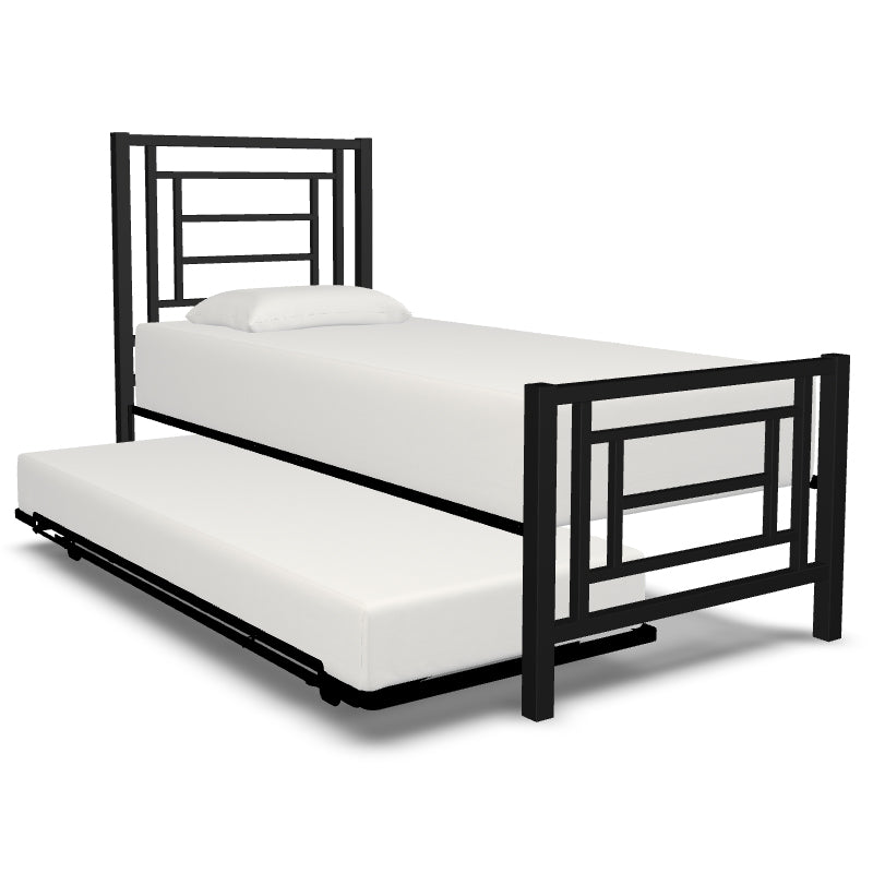 Sunset Iron Trundle Beds with Pop Up Trundle by Wesley Allen Matriae